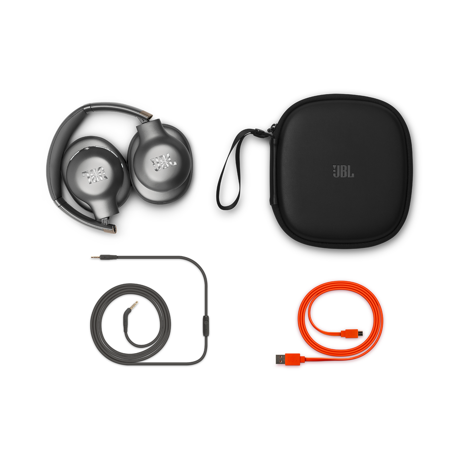 JBL EVEREST™ 710 - Gun Metal - Wireless Over-ear headphones - Detailshot 2